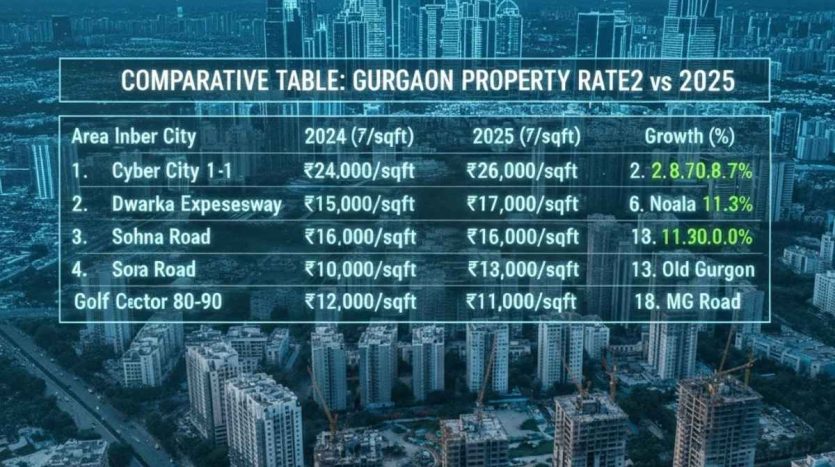 property rates in gurgaon