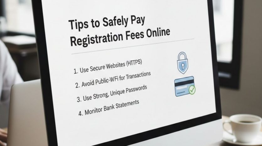 how to pay registration fee online