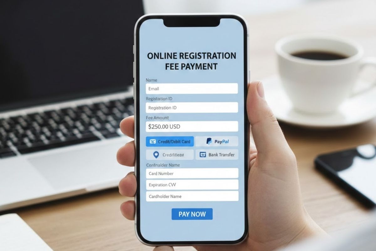 how to pay registration fee online